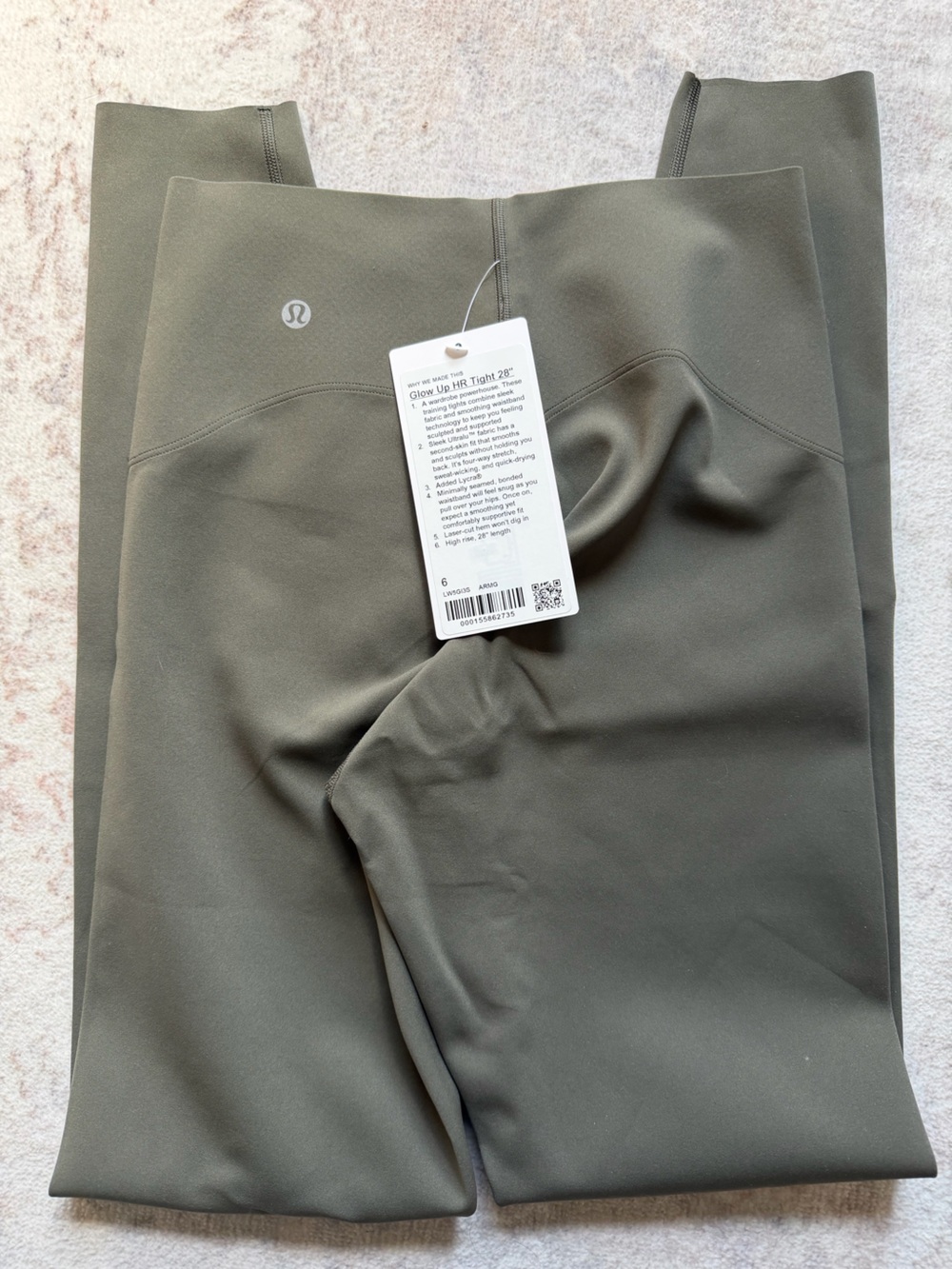 lululemon athletica Olive Green High-Rise Leggings